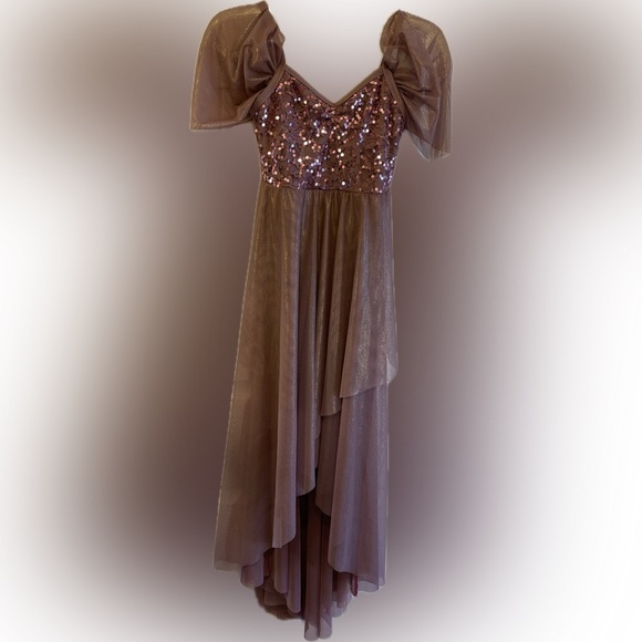 A Wish Come True Mauve Color with Sequins Dance Ballet Costume Size Adult Small. - Picture 3 of 6